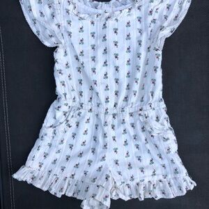 Janie and Jack White Floral Bodysuit